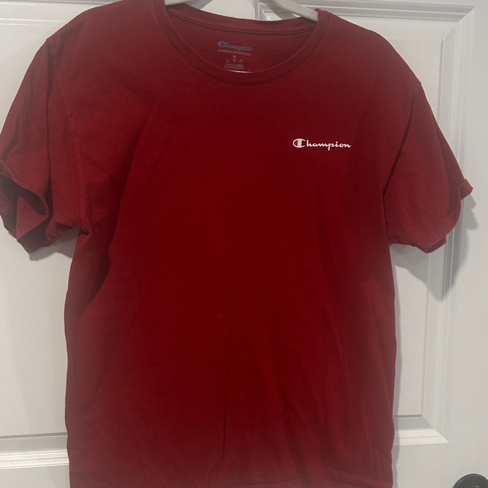 Champion womens Maroon Short Sleeve Tee